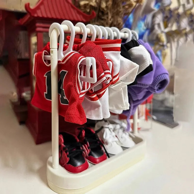 Tiny Clothes Rack with Hangers – Labubu Collection