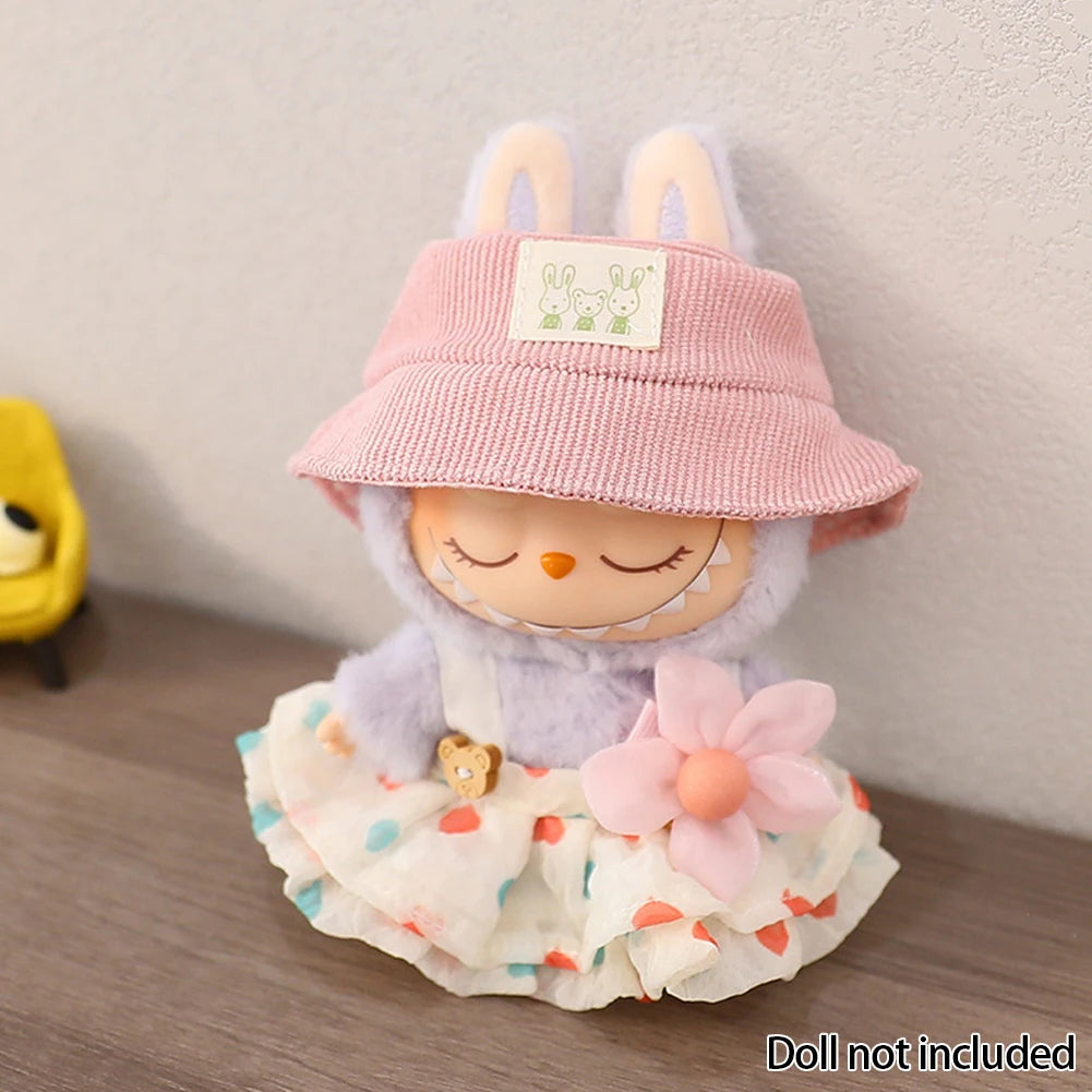 Boho Dress & Bloomy Hat Set - Labubu Collection