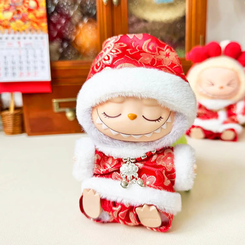 Red Festival Lion Dance Outfit – Labubu Collection