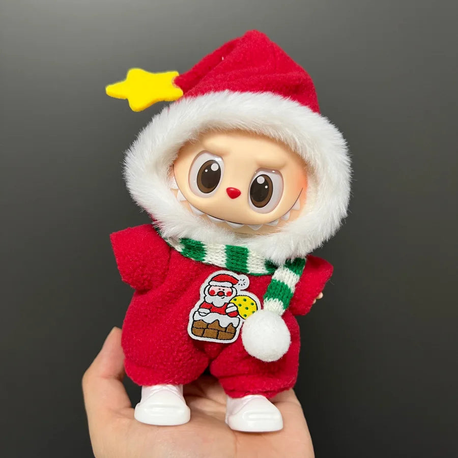 Star-Topped Santa Set - Labubu Collection