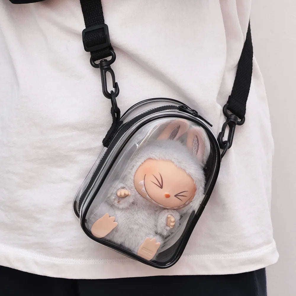 Clear Labubu Travel Bag