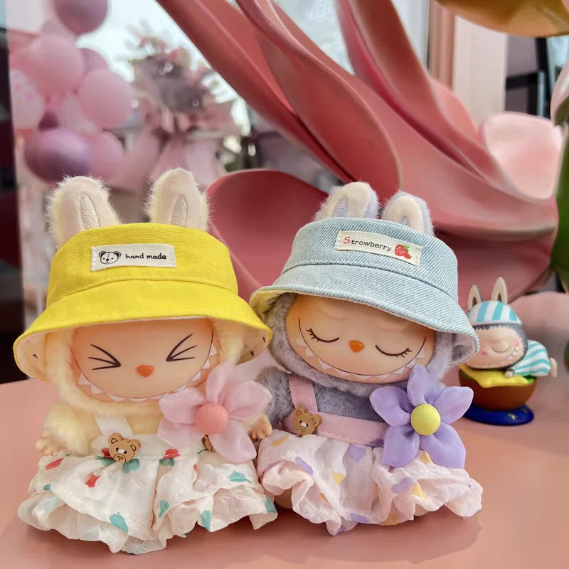 Boho Dress & Bloomy Hat Set - Labubu Collection