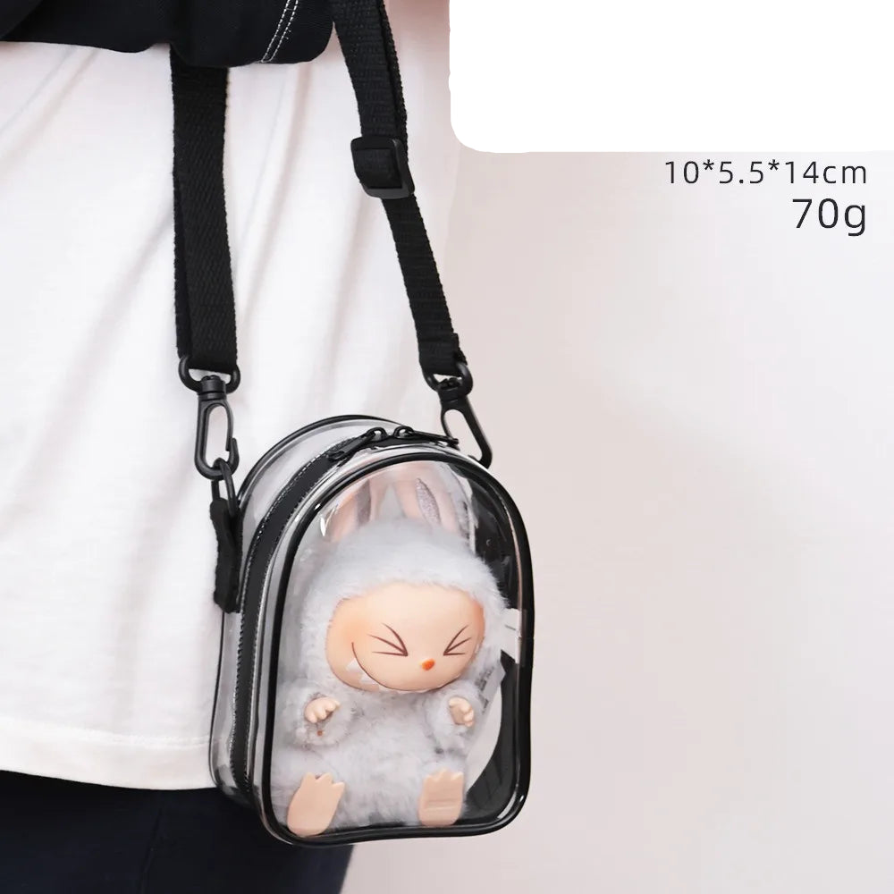 Clear Labubu Travel Bag