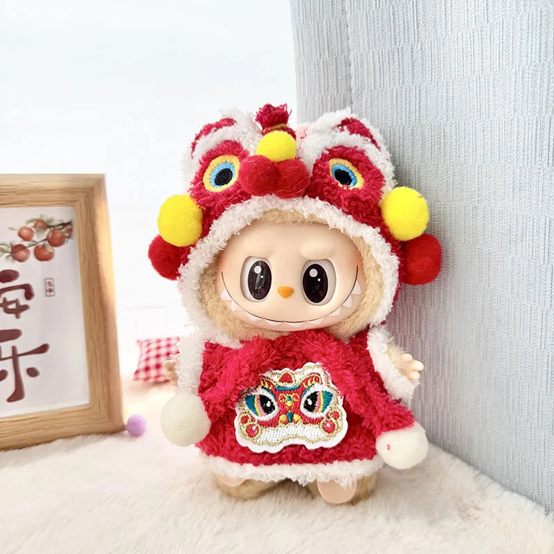 Red Festival Lion Dance Outfit – Labubu Collection