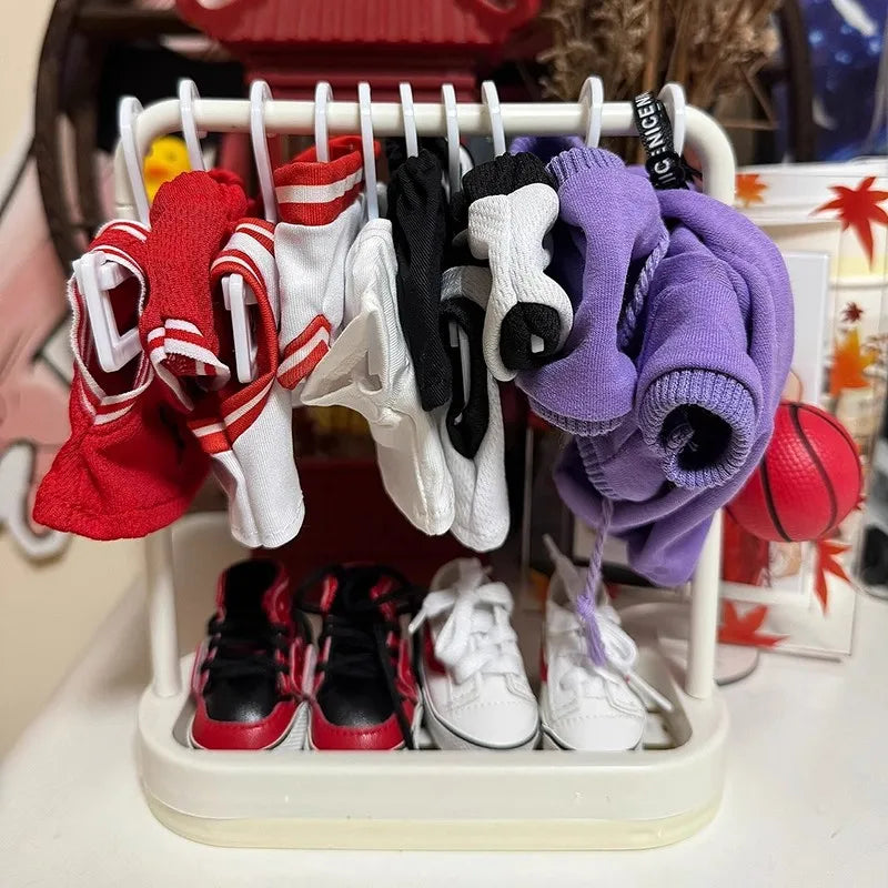 Tiny Clothes Rack with Hangers – Labubu Collection