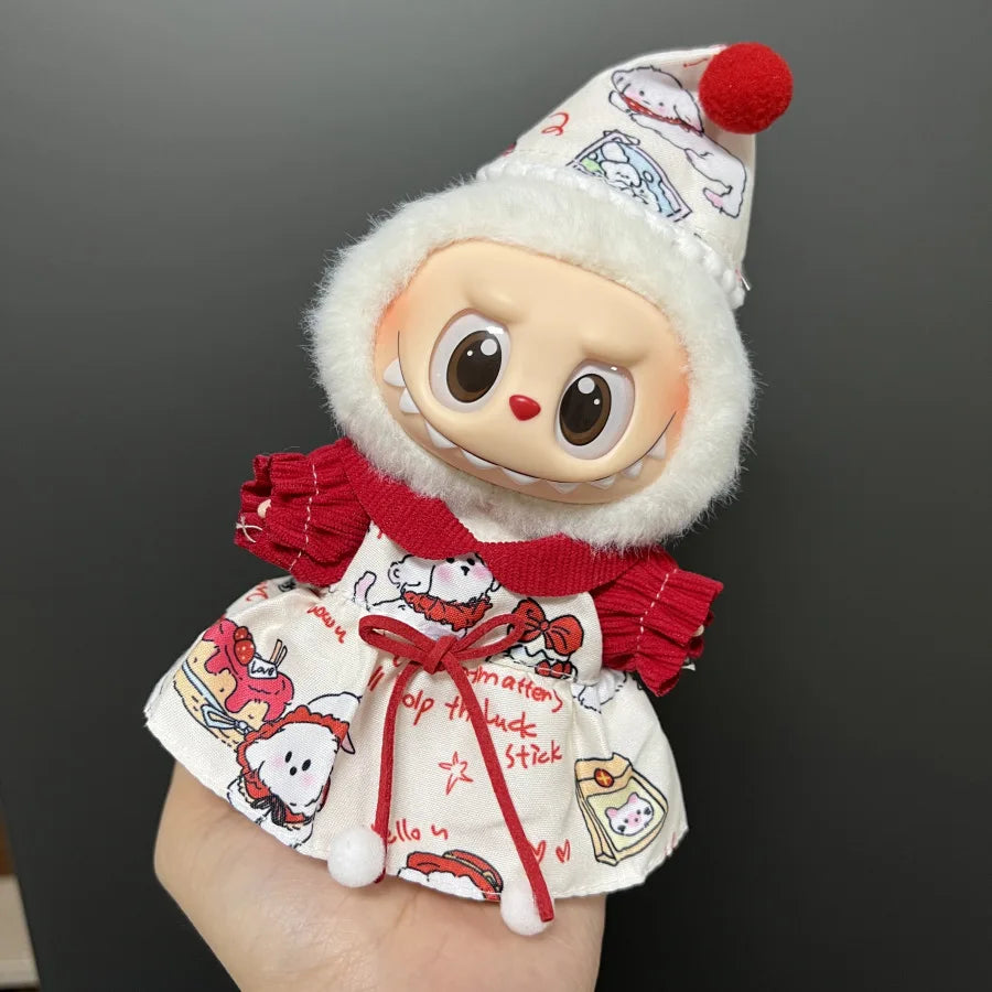 White Storybook Holiday Outfit - Labubu Collection