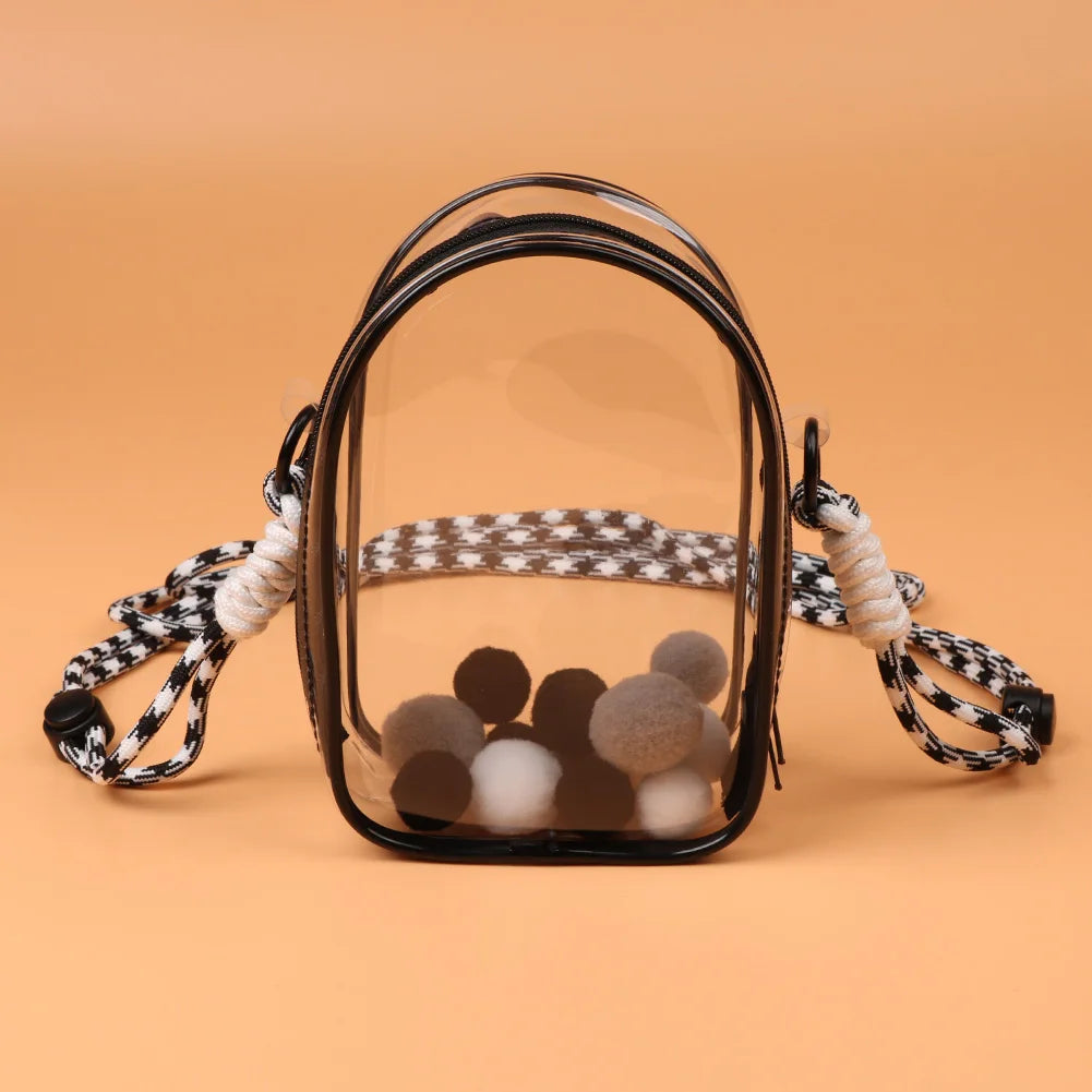 Clear Labubu Travel Bag
