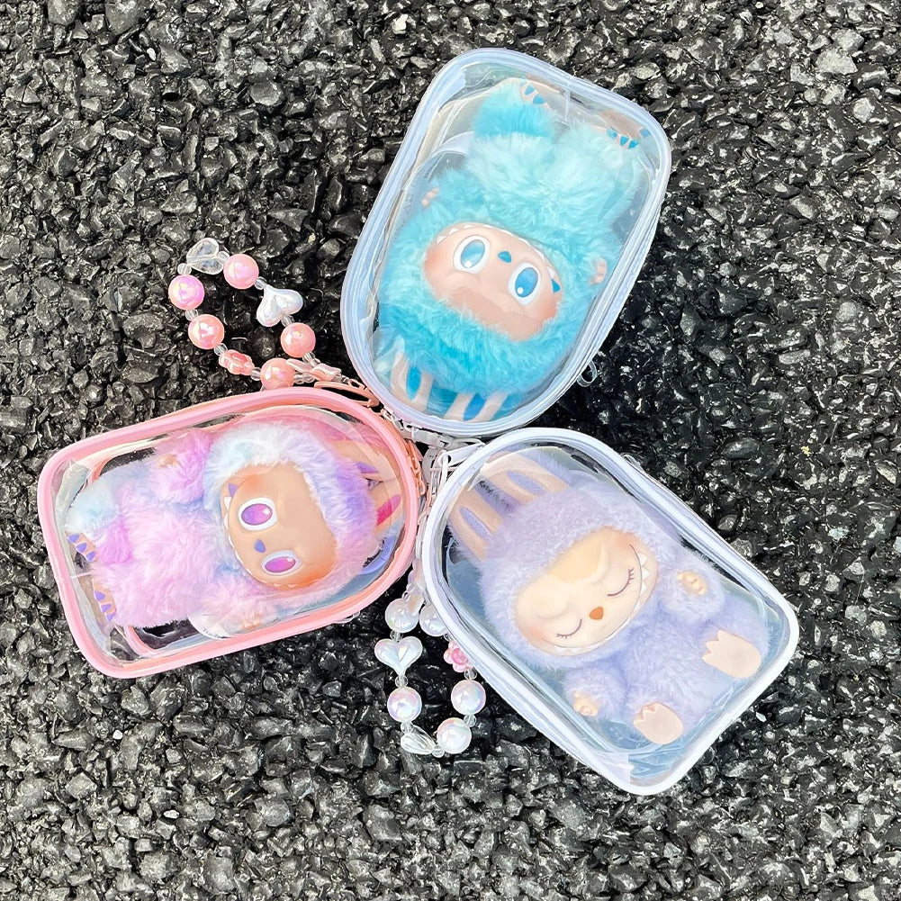 Clear Labubu Travel Bag