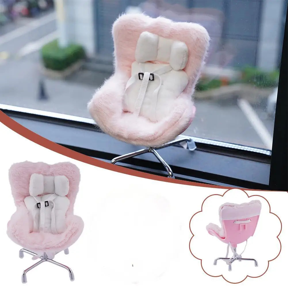 Mini Fluffy Car Safety Seat – Labubu Collection