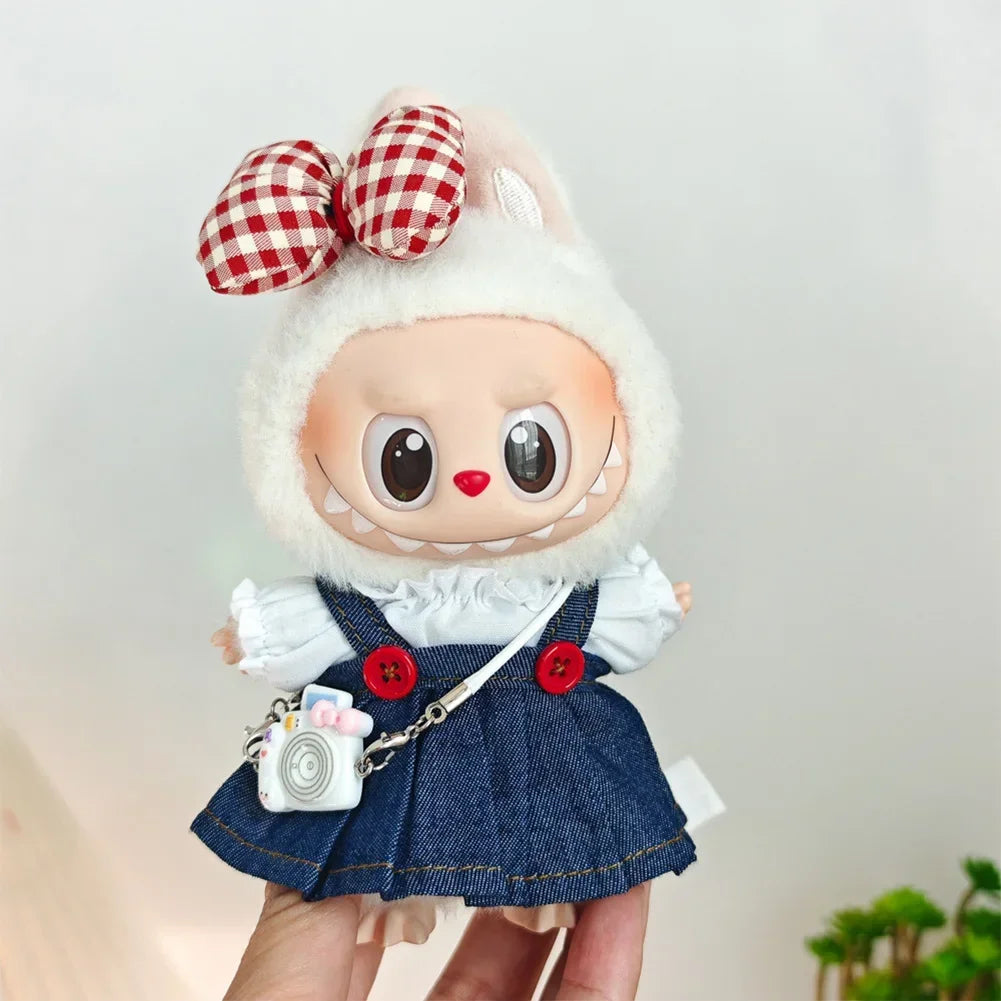 Kpop-Inspired Denim Dress – Labubu Collection