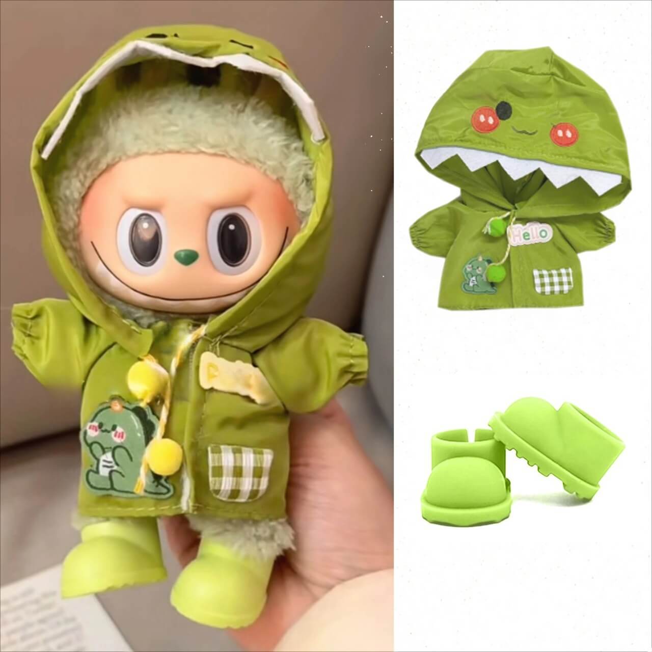 Mini Raincoat & Boots Set  – Labubu Collection