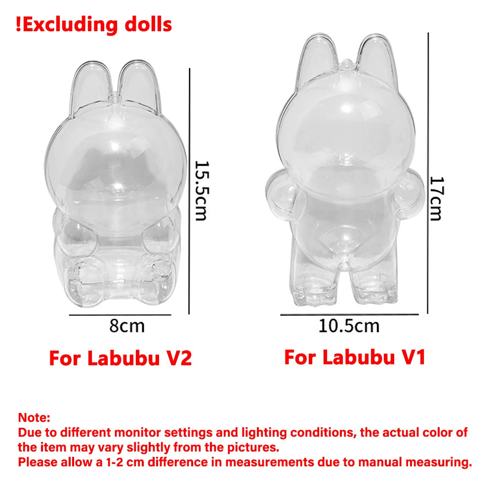 Clear Protective Display Case - Labubu Collection