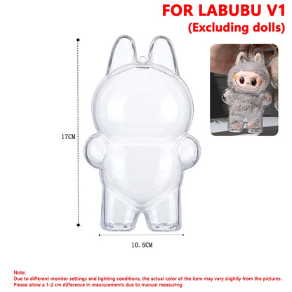 Clear Protective Display Case - Labubu Collection