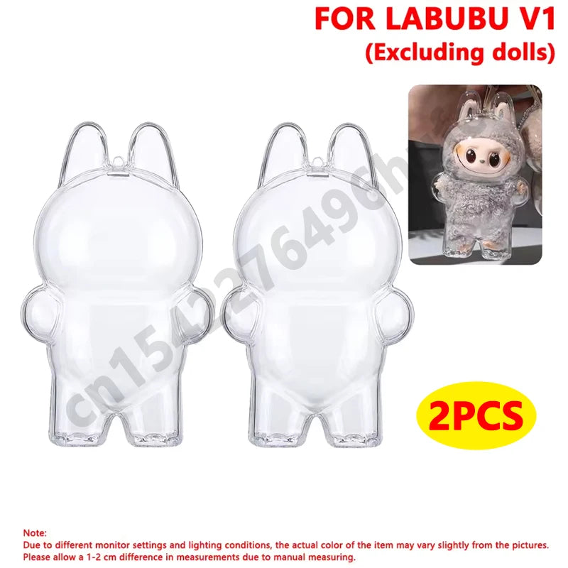 Clear Protective Display Case - Labubu Collection