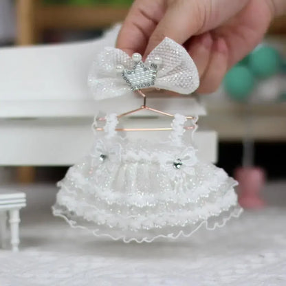 Pastel Party Dress with Bow - Labubu Collection