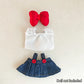 Kpop-Inspired Denim Dress  – Labubu Collection