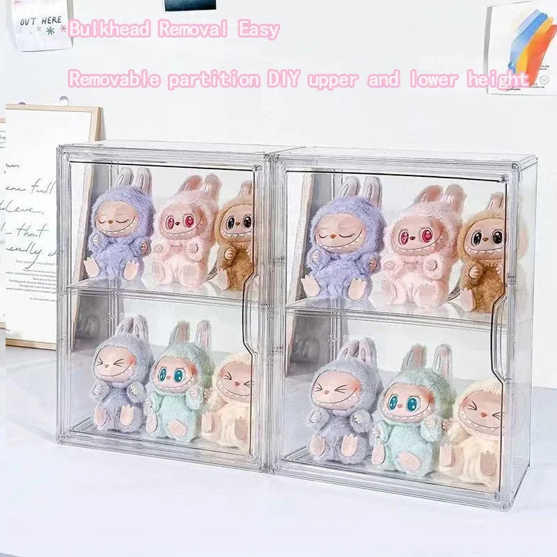 Portable Clear Protective Case - Labubu Collection