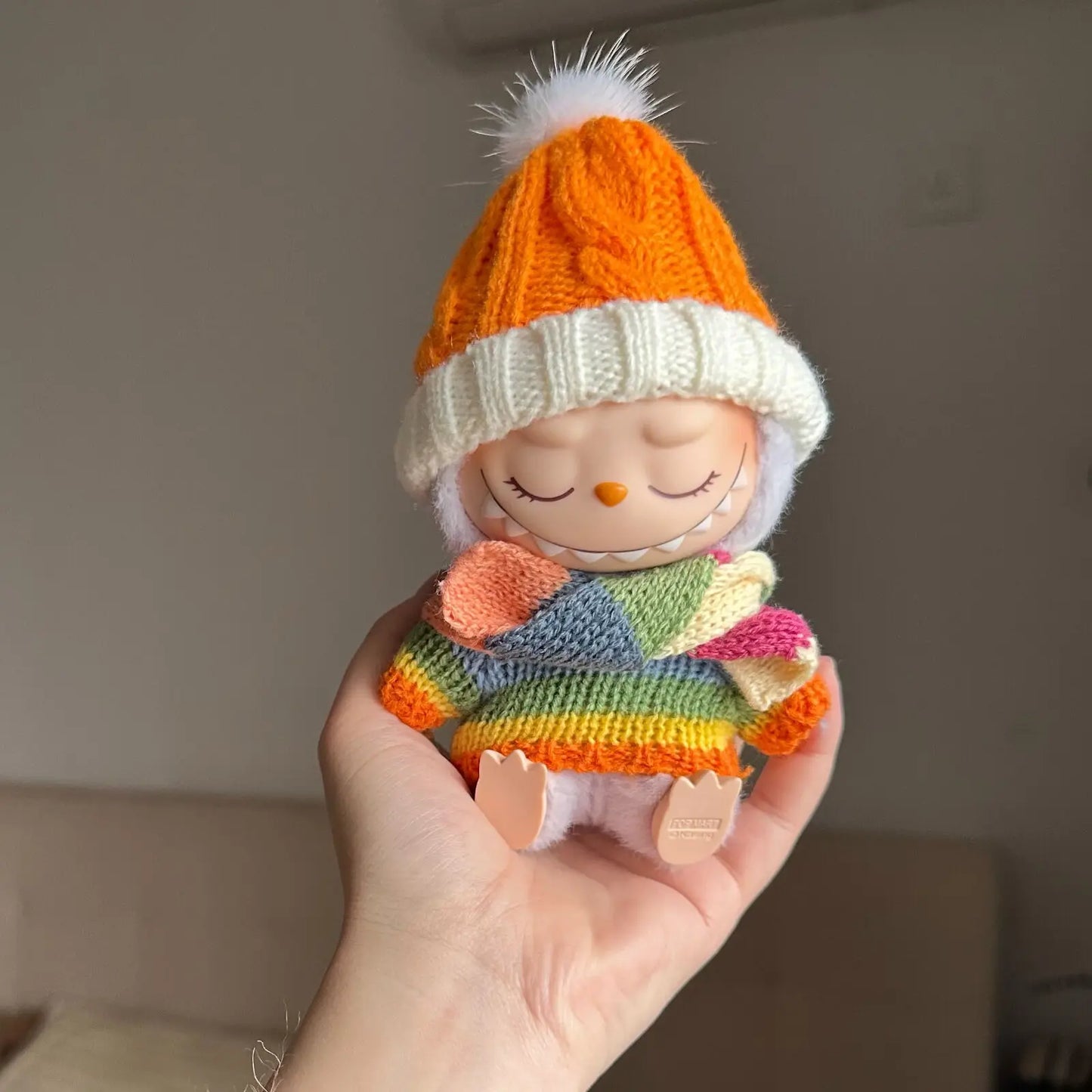 Festive Sweater & Scarf Set (Christmas Edition) - Labubu Collection