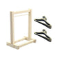 Mini Wooden Clothes Hanger Set - Labubu Collection