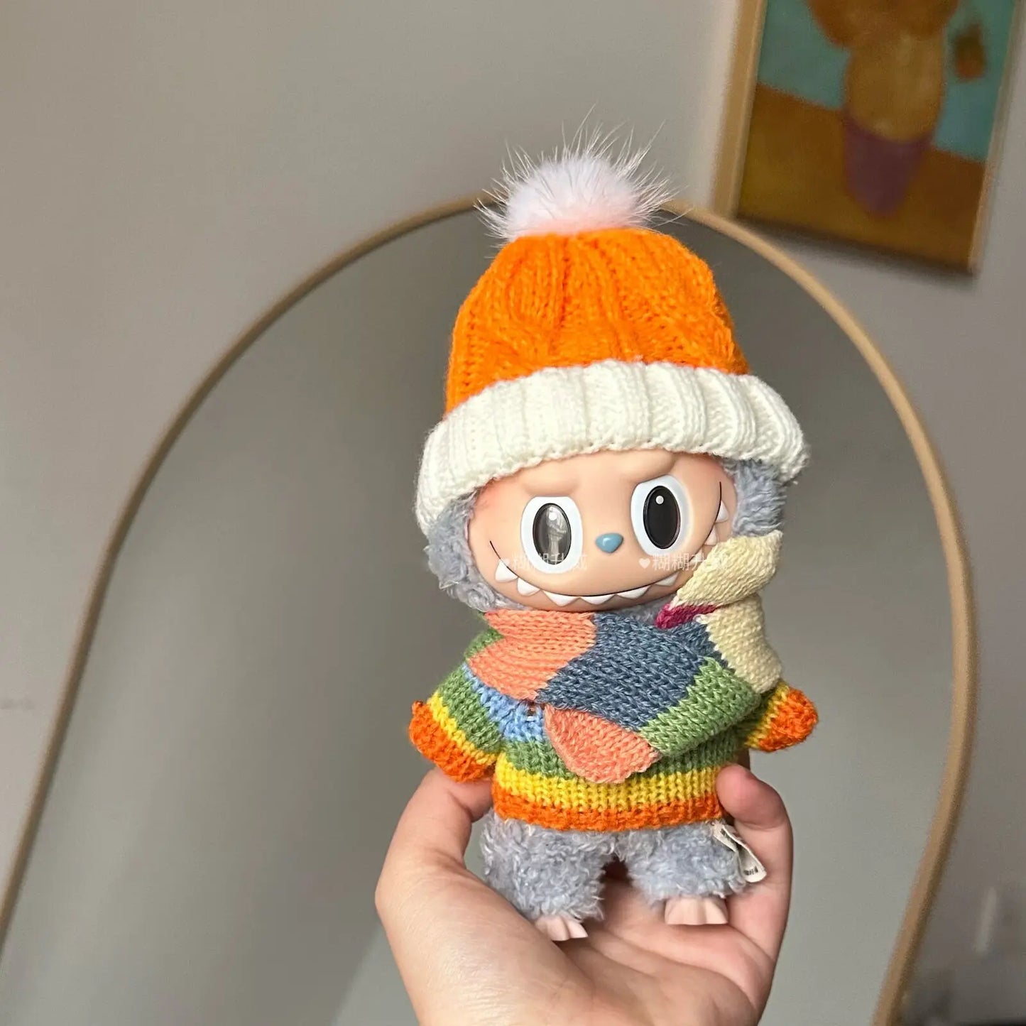 Festive Sweater & Scarf Set (Christmas Edition) - Labubu Collection
