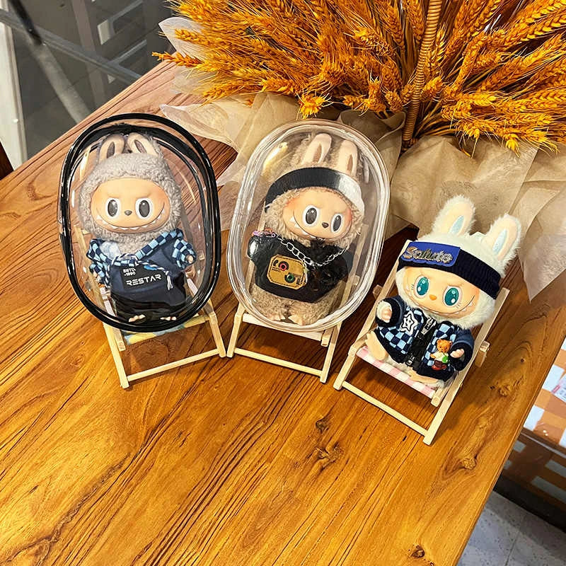 Colourful Clear Doll Display Bag - Labubu Collection