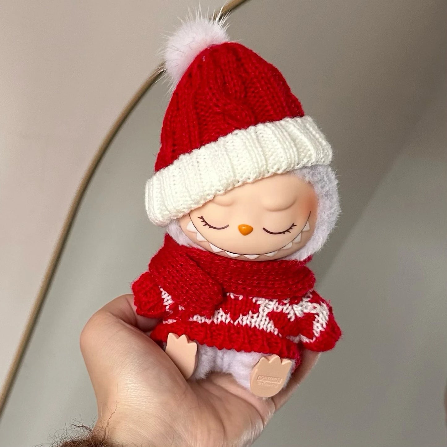 Festive Sweater & Scarf Set (Christmas Edition) - Labubu Collection