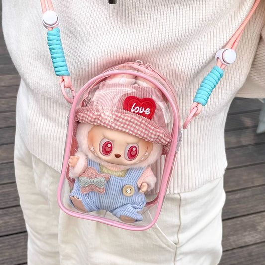 Clear Labubu Travel Bag