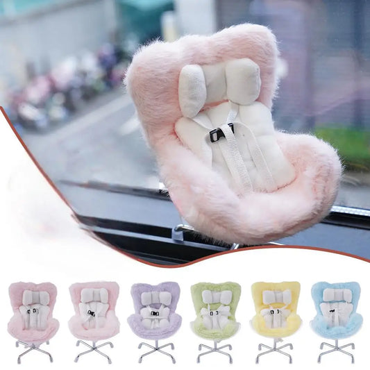Mini Fluffy Car Safety Seat – Labubu Collection