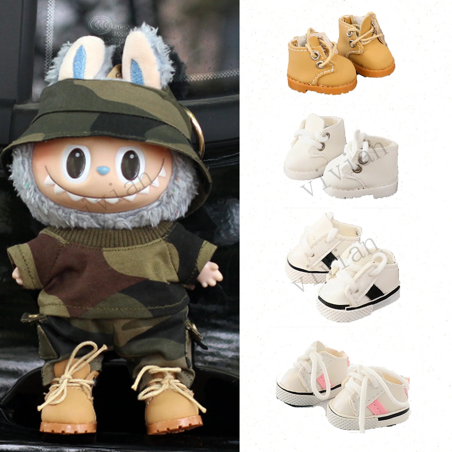 Tiny Canvas Sneakers & Boots  – Labubu Collection