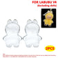 Clear Protective Display Case - Labubu Collection