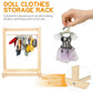 Mini Wooden Clothes Hanger Set - Labubu Collection