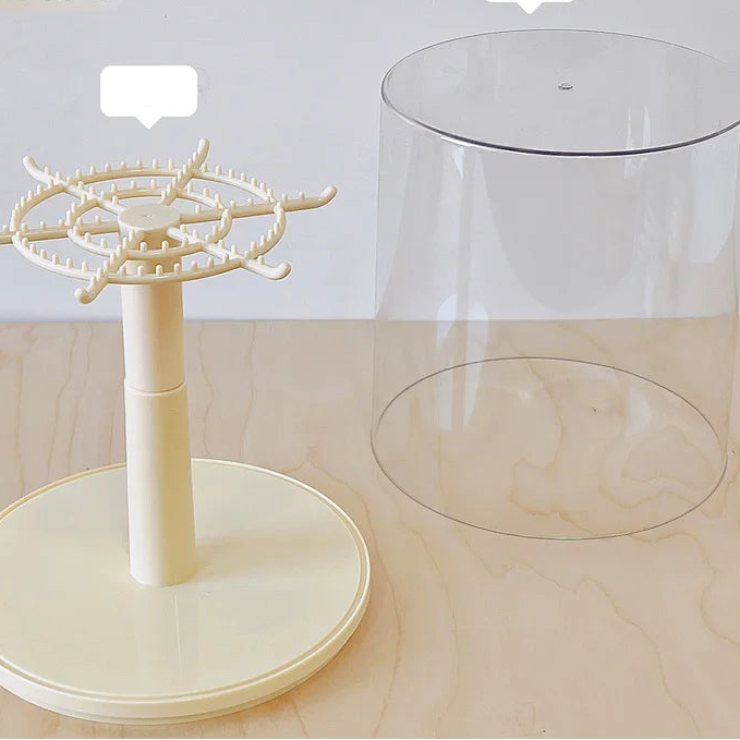 Rotating Transparent Display Stand - Labubu Collection