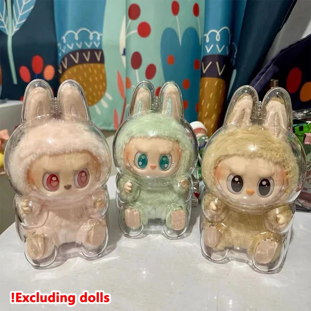 Clear Protective Display Case - Labubu Collection